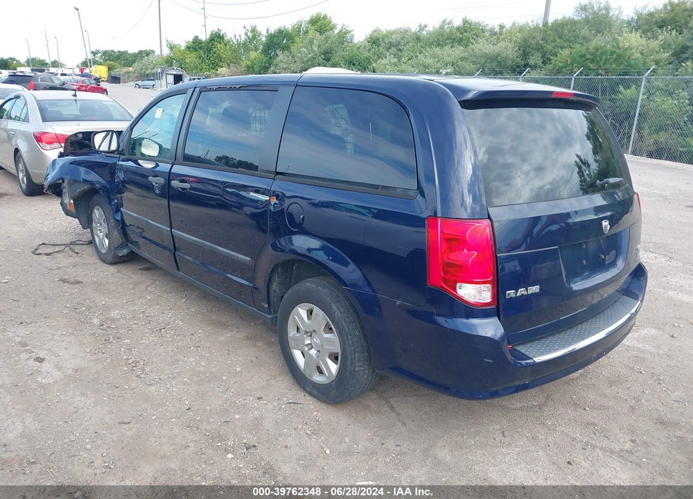 2013 RAM CARGO TRADESMAN VIN: 2C4JRGAG7DR781870