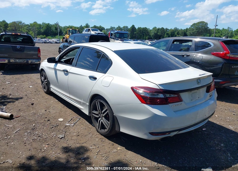 2017 HONDA ACCORD SPORT VIN: 1HGCR2F53HA008747