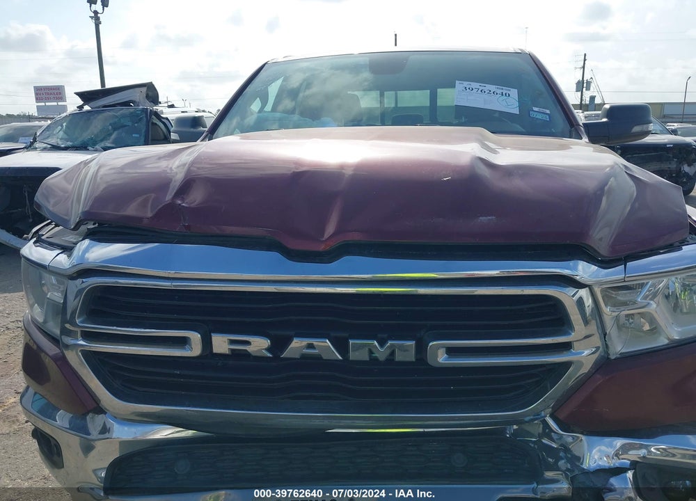 2019 RAM 1500 BIG HORN/LONE STAR QUAD CAB 4X2 6'4 BOX VIN: 1C6RREBT7KN821708