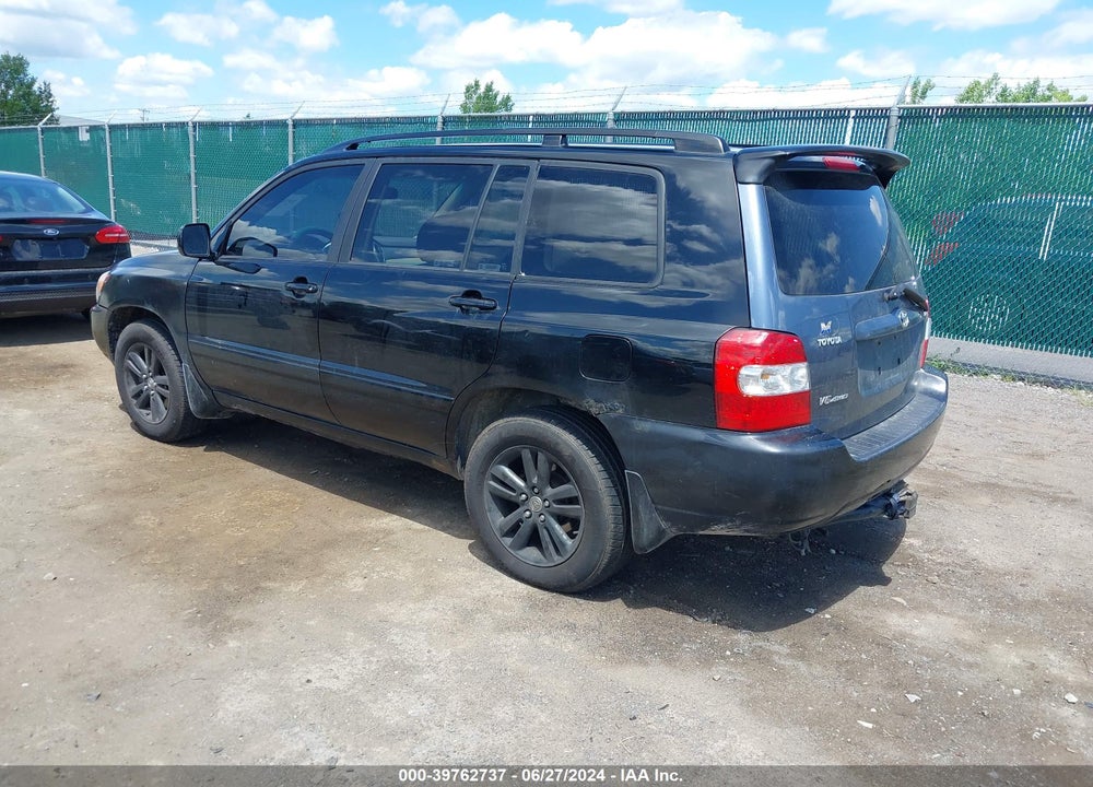 2006 TOYOTA HIGHLANDER HYBRID V6 VIN: JTEEW21A160014288
