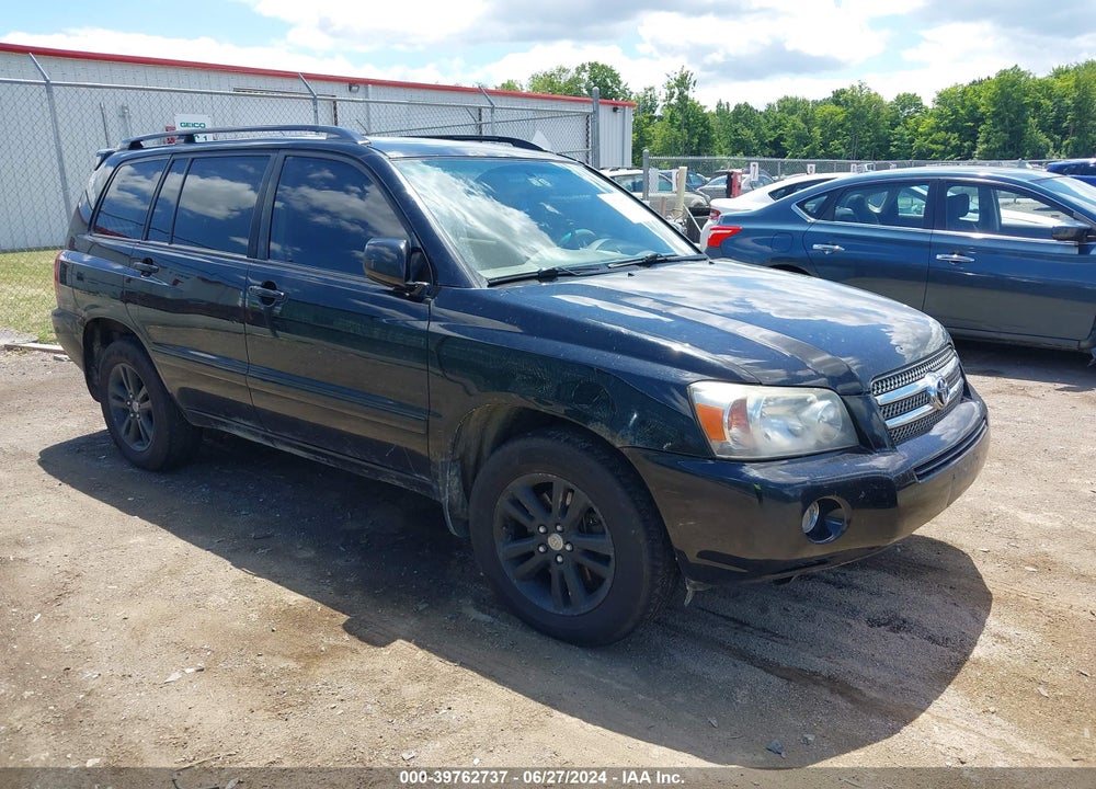 2006 TOYOTA HIGHLANDER HYBRID V6 VIN: JTEEW21A160014288