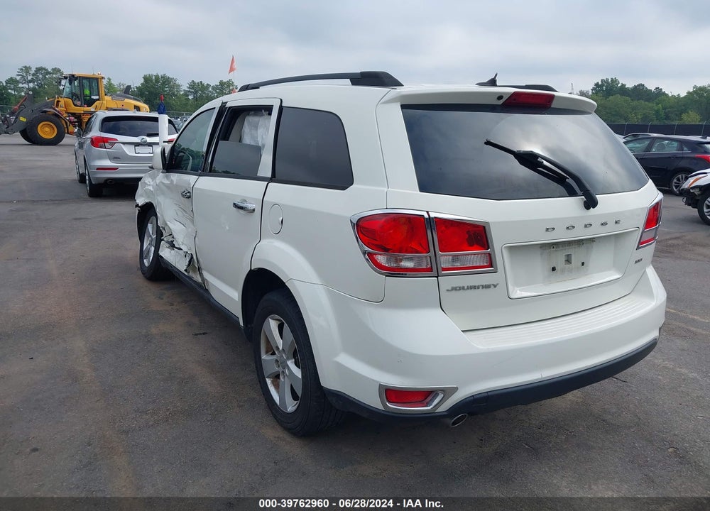 2012 DODGE JOURNEY SXT VIN: 3C4PDCBG9CT144216
