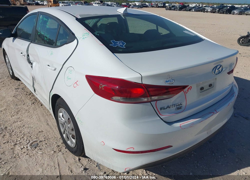 2017 HYUNDAI ELANTRA SE VIN: 5NPD74LF1HH173254