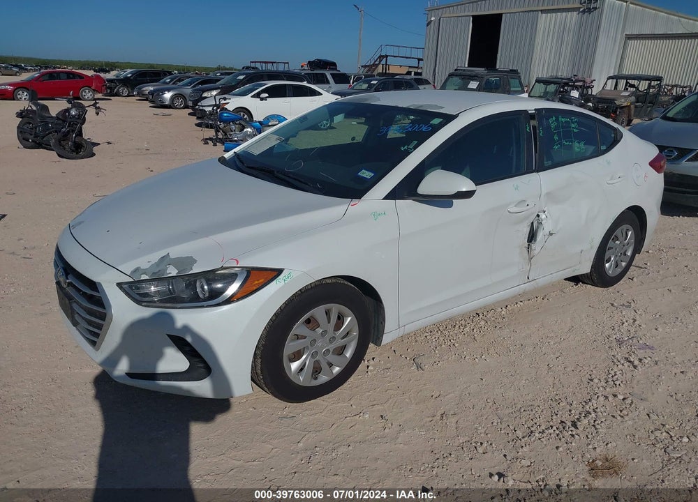 2017 HYUNDAI ELANTRA SE VIN: 5NPD74LF1HH173254
