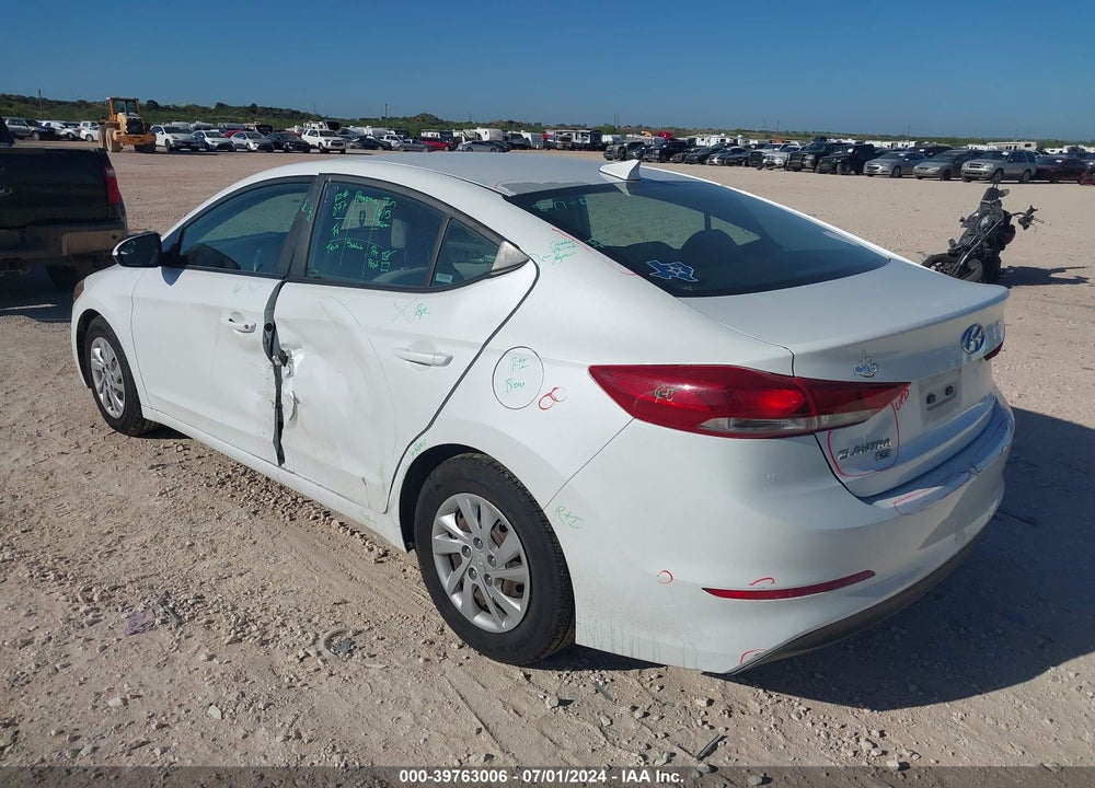 2017 HYUNDAI ELANTRA SE VIN: 5NPD74LF1HH173254