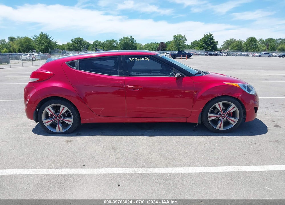 2013 HYUNDAI VELOSTER BASE W/GRAY VIN: KMHTC6AD3DU099240