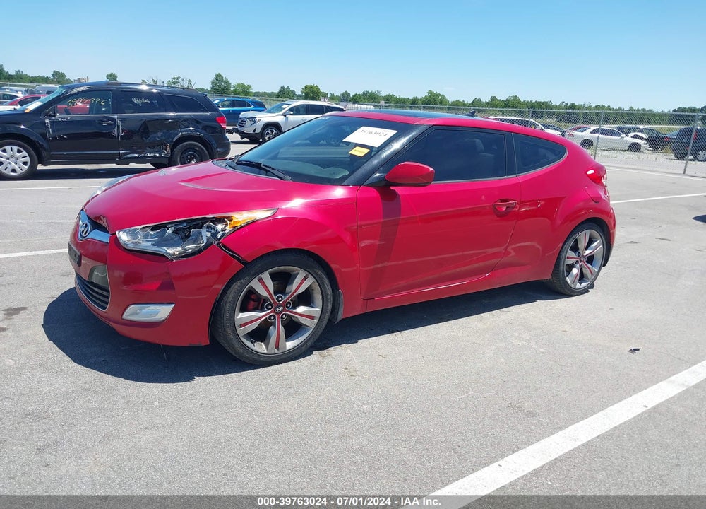 2013 HYUNDAI VELOSTER BASE W/GRAY VIN: KMHTC6AD3DU099240