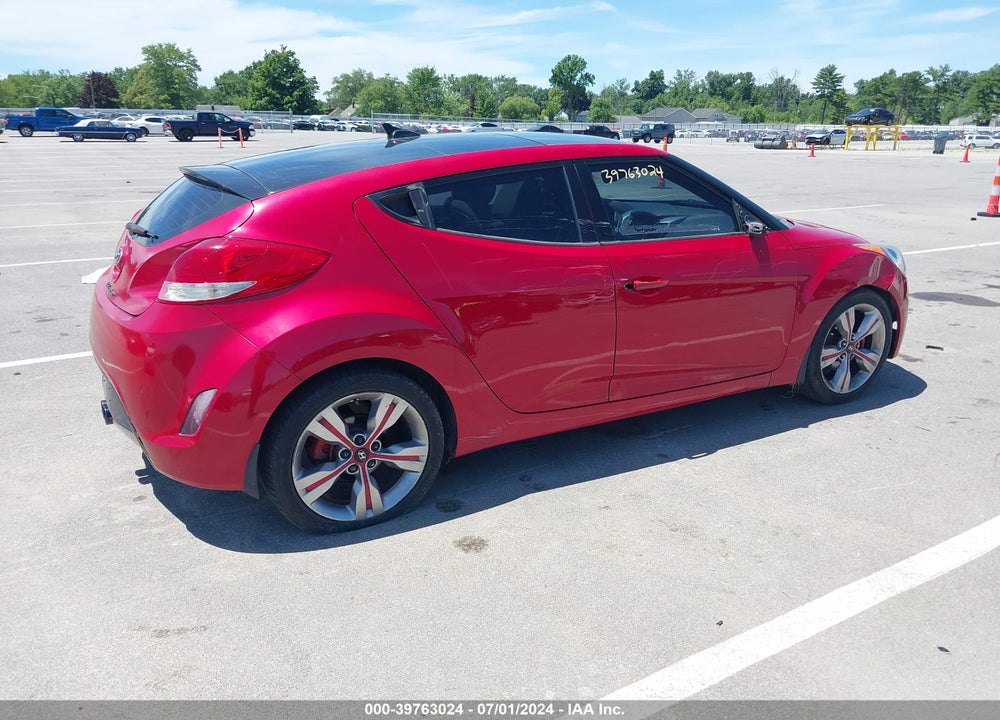 2013 HYUNDAI VELOSTER BASE W/GRAY VIN: KMHTC6AD3DU099240