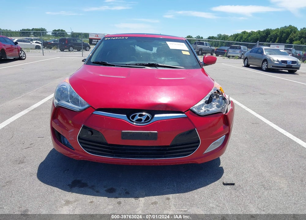 2013 HYUNDAI VELOSTER BASE W/GRAY VIN: KMHTC6AD3DU099240