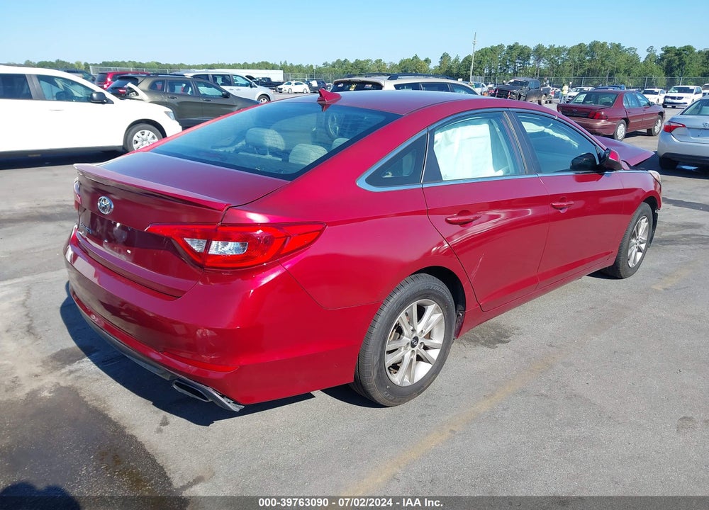 2016 HYUNDAI SONATA SE VIN: 5NPE24AF9GH283117