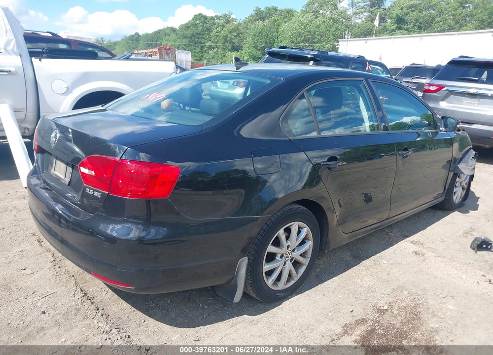 2012 VOLKSWAGEN JETTA 2.5L SE VIN: 3VWDP7AJ8CM396741
