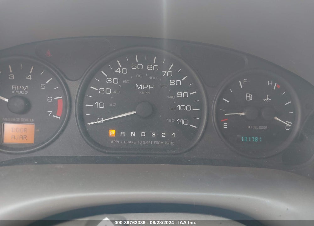 2002 OLDSMOBILE SILHOUETTE GL VIN: 1GHDX03E62D193586
