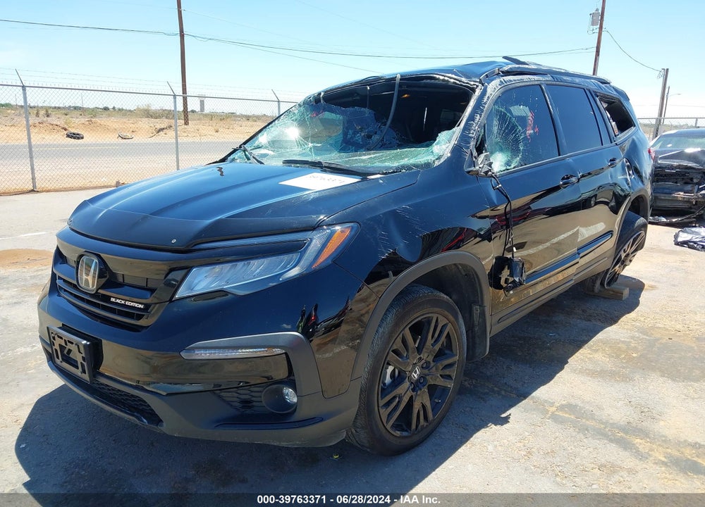 2022 HONDA PILOT AWD BLACK EDITION VIN: 5FNYF6H72NB059758