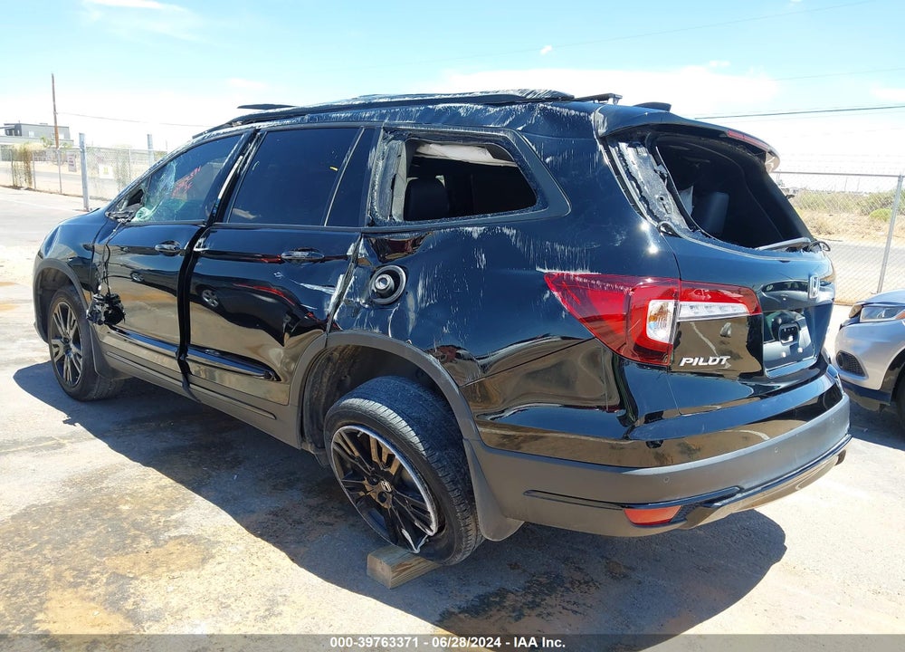 2022 HONDA PILOT AWD BLACK EDITION VIN: 5FNYF6H72NB059758