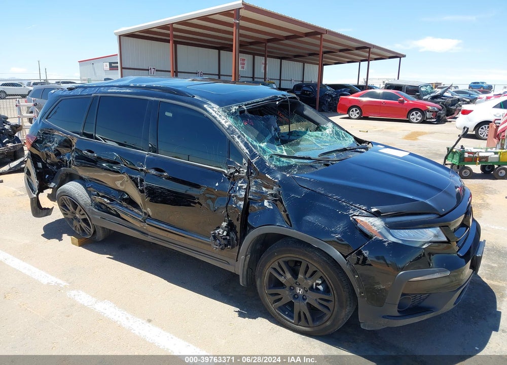 2022 HONDA PILOT AWD BLACK EDITION VIN: 5FNYF6H72NB059758