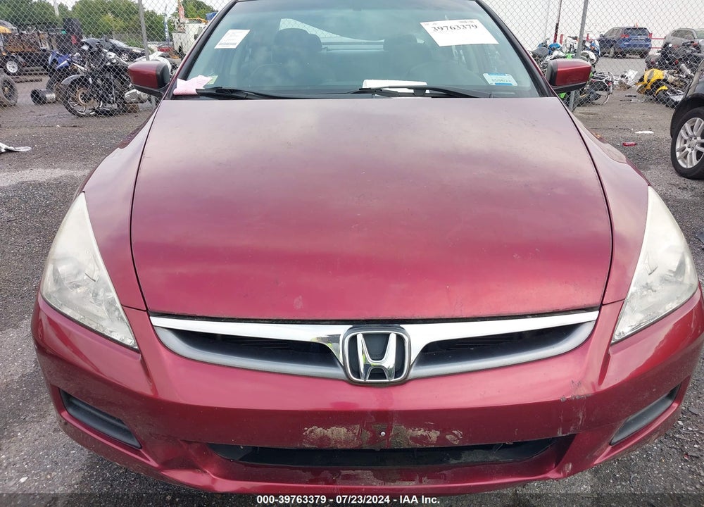 2006 HONDA ACCORD 2.4 SE VIN: 1HGCM56396A008456