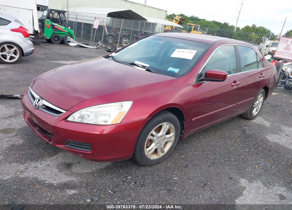 2006 HONDA ACCORD 2.4 SE VIN: 1HGCM56396A008456