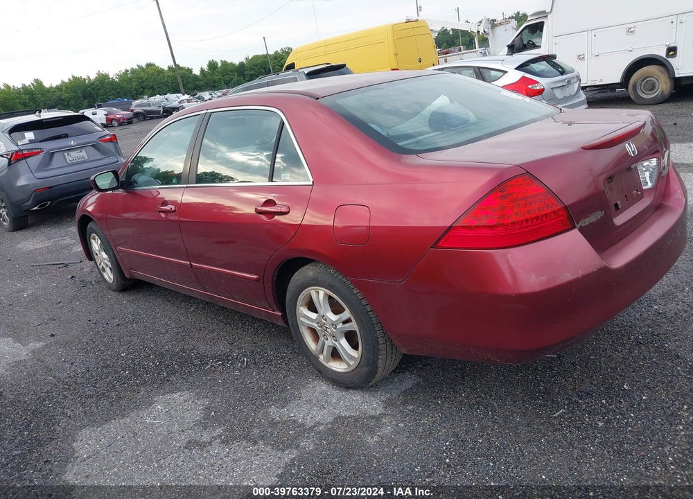 2006 HONDA ACCORD 2.4 SE VIN: 1HGCM56396A008456