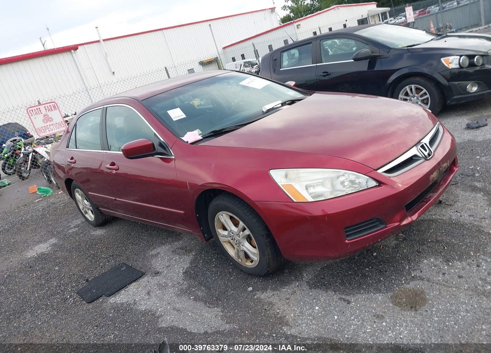 2006 HONDA ACCORD 2.4 SE VIN: 1HGCM56396A008456