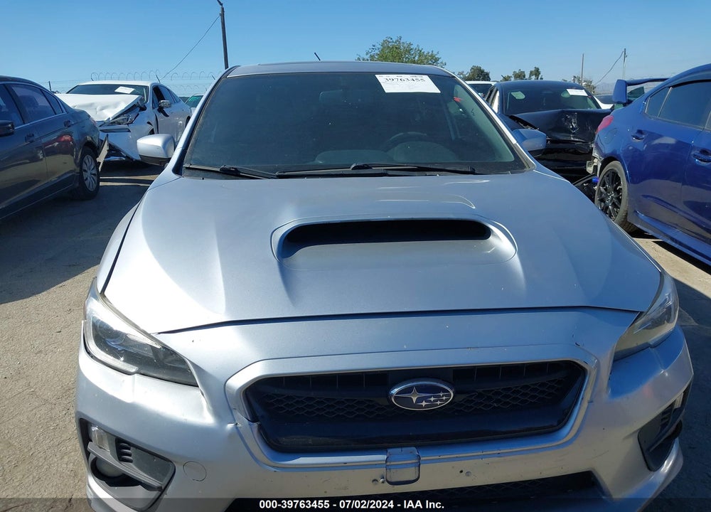 2015 SUBARU WRX LIMITED VIN: JF1VA1G62F8816940