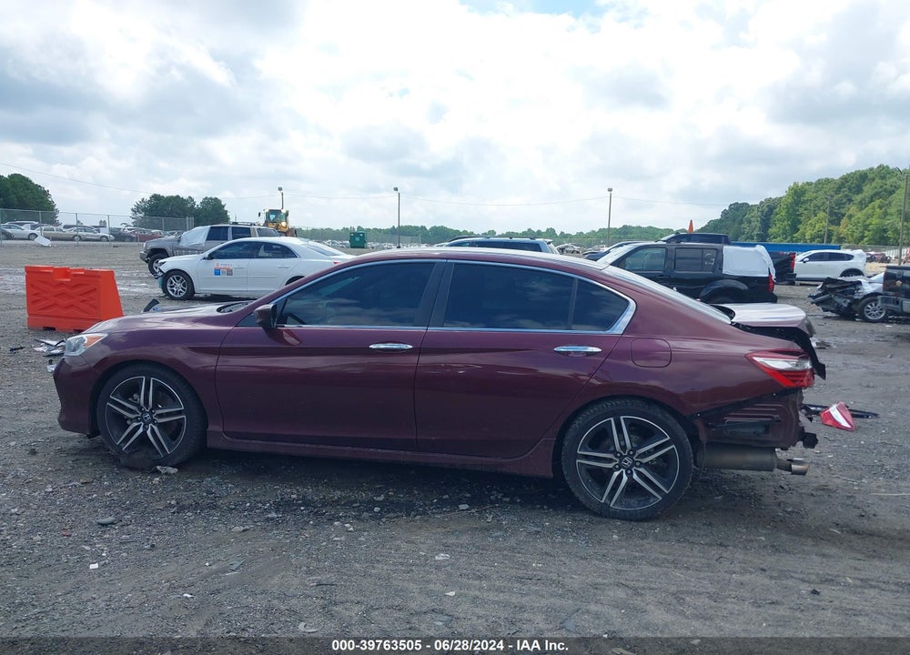 2017 HONDA ACCORD SPORT VIN: 1HGCR2F5XHA050350