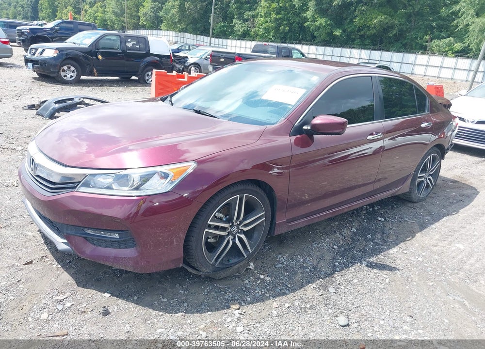 2017 HONDA ACCORD SPORT VIN: 1HGCR2F5XHA050350