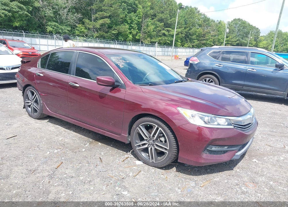 2017 HONDA ACCORD SPORT VIN: 1HGCR2F5XHA050350