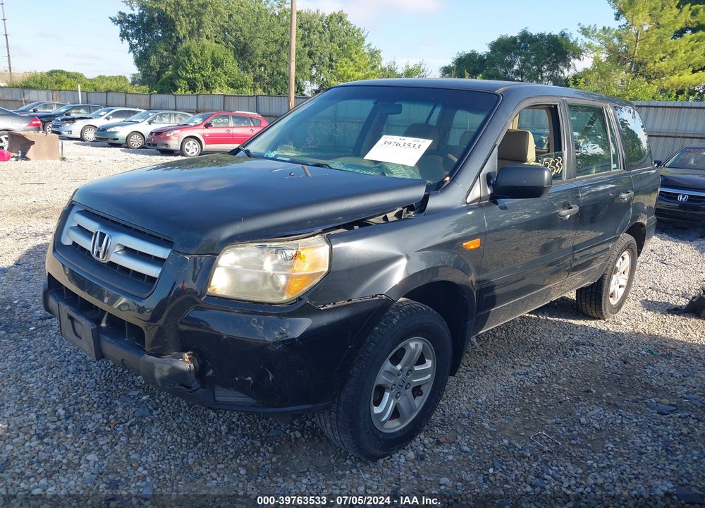 2006 HONDA PILOT LX VIN: 2HKYF18186H538557