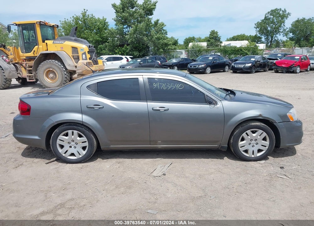 2012 DODGE AVENGER SE VIN: 1C3CDZAB1CN220264