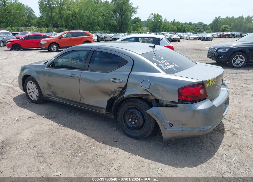 2012 DODGE AVENGER SE VIN: 1C3CDZAB1CN220264