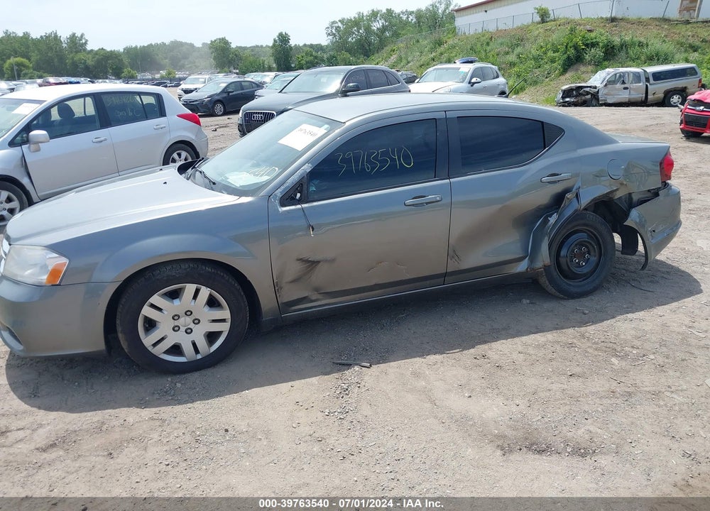 2012 DODGE AVENGER SE VIN: 1C3CDZAB1CN220264