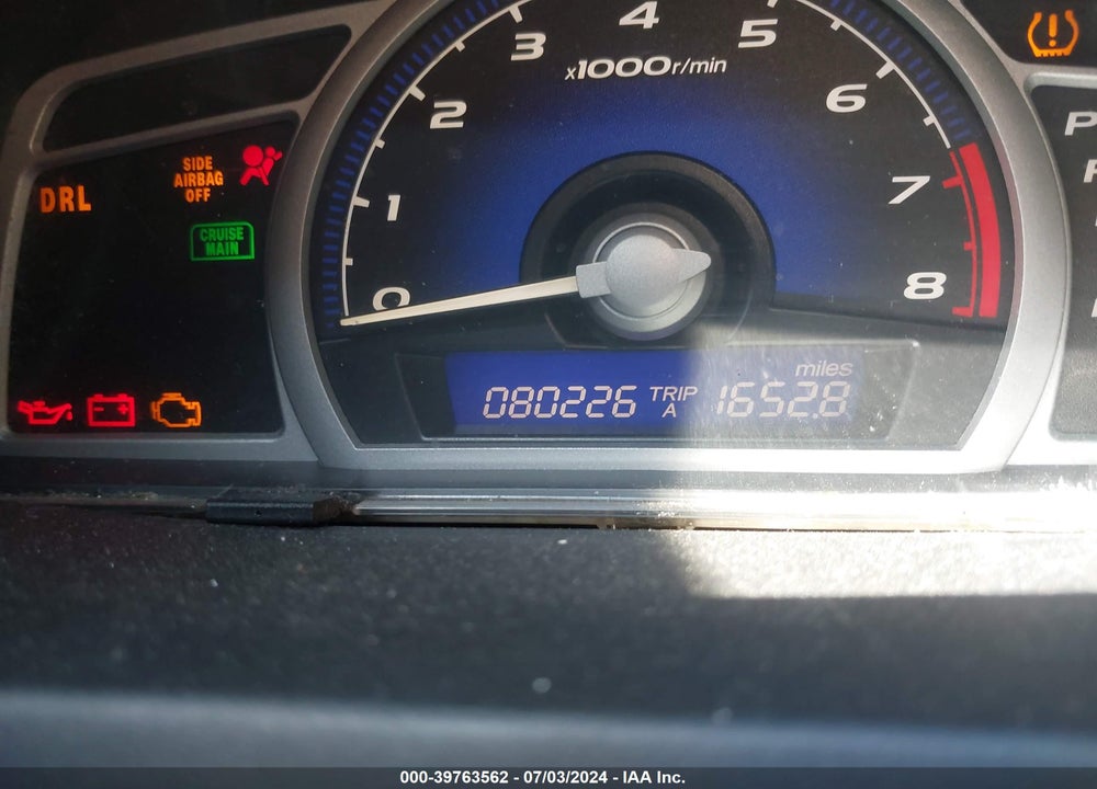2008 HONDA CIVIC LX VIN: 2HGFG12678H554920