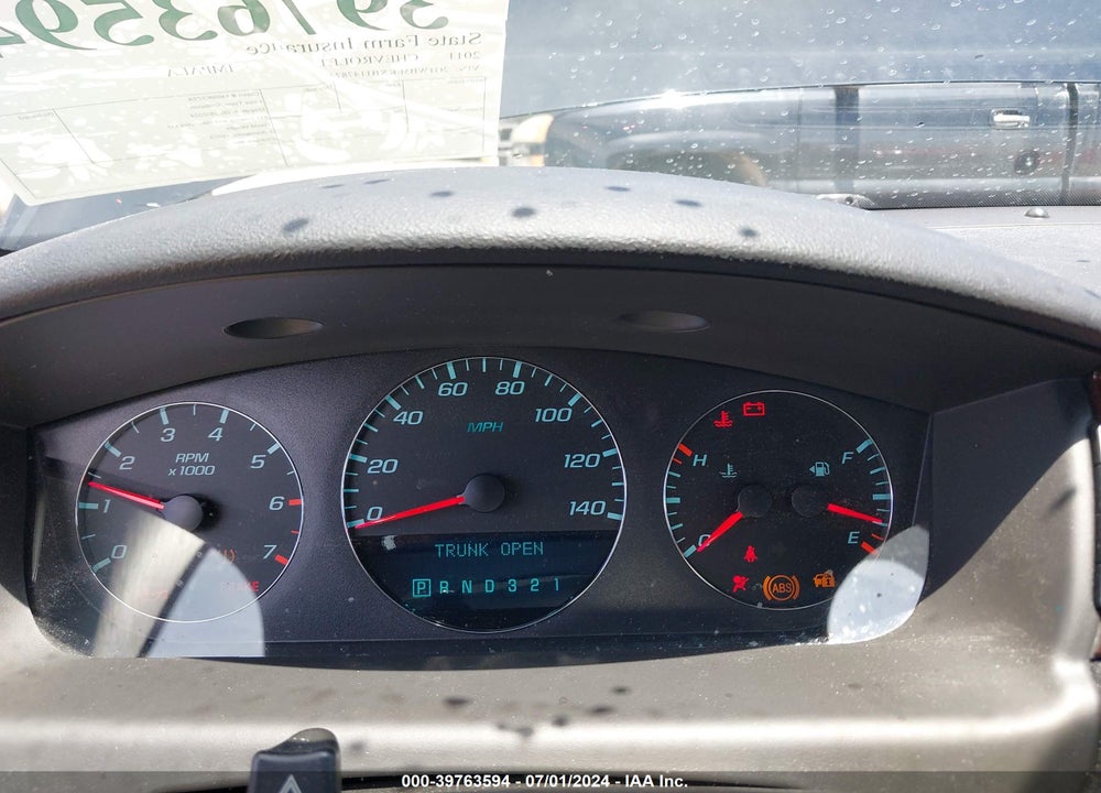 2011 CHEVROLET IMPALA LT VIN: 2G1WB5EKXB1147874