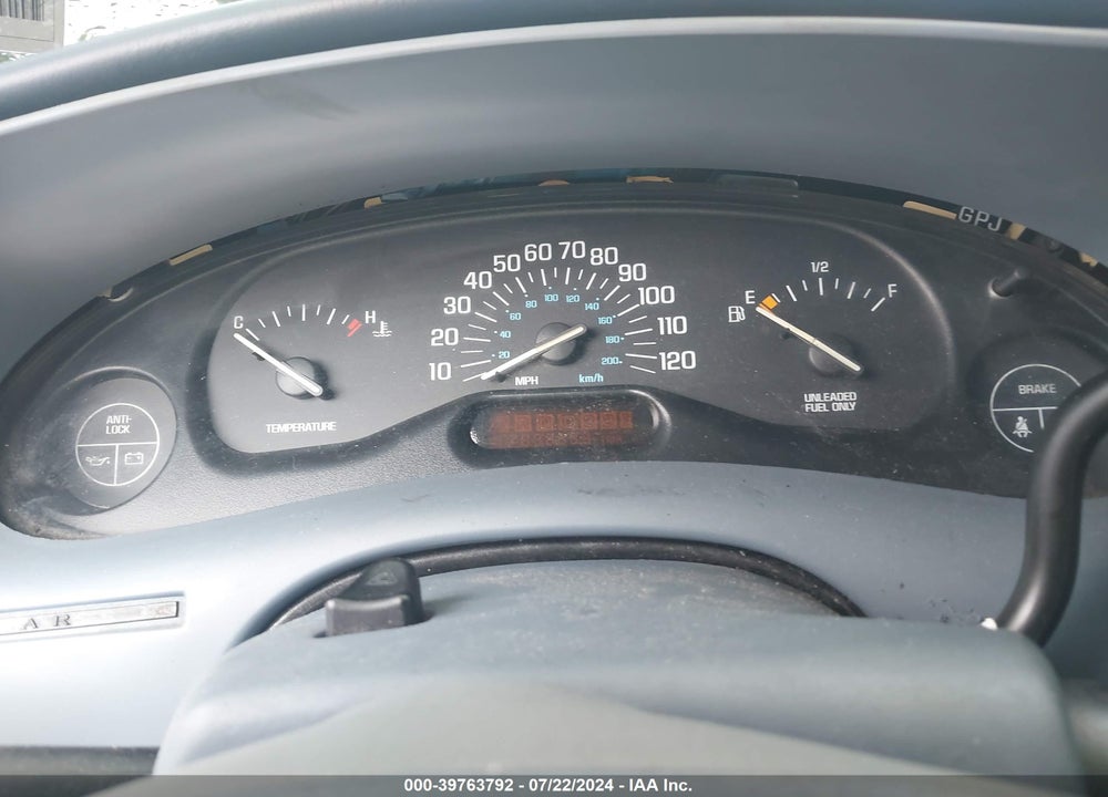 1998 BUICK CENTURY LIMITED VIN: 2G4WY52MXW1455354