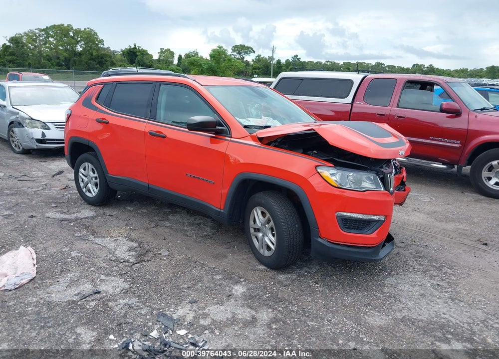 2018 JEEP COMPASS SPORT 4X4 VIN: 3C4NJDAB3JT131485