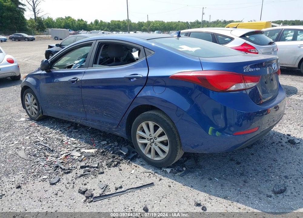 2015 HYUNDAI ELANTRA SE VIN: KMHDH4AEXFU281619