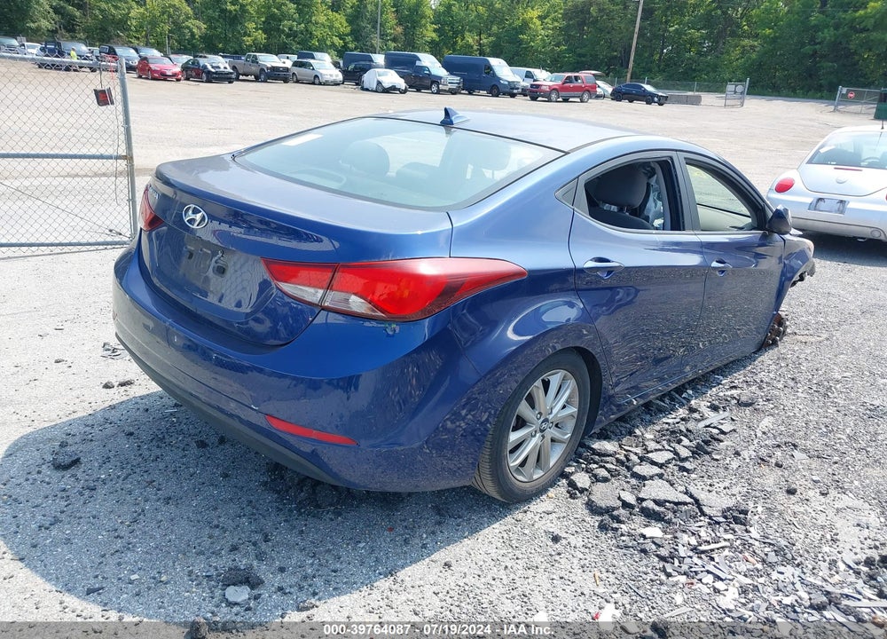 2015 HYUNDAI ELANTRA SE VIN: KMHDH4AEXFU281619