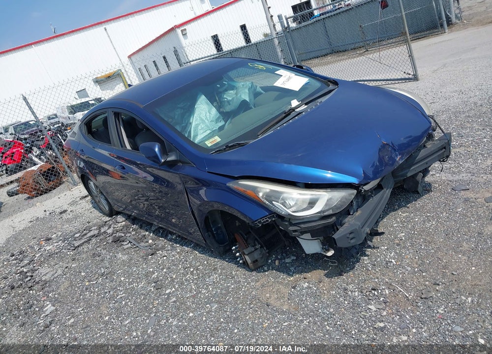 2015 HYUNDAI ELANTRA SE VIN: KMHDH4AEXFU281619