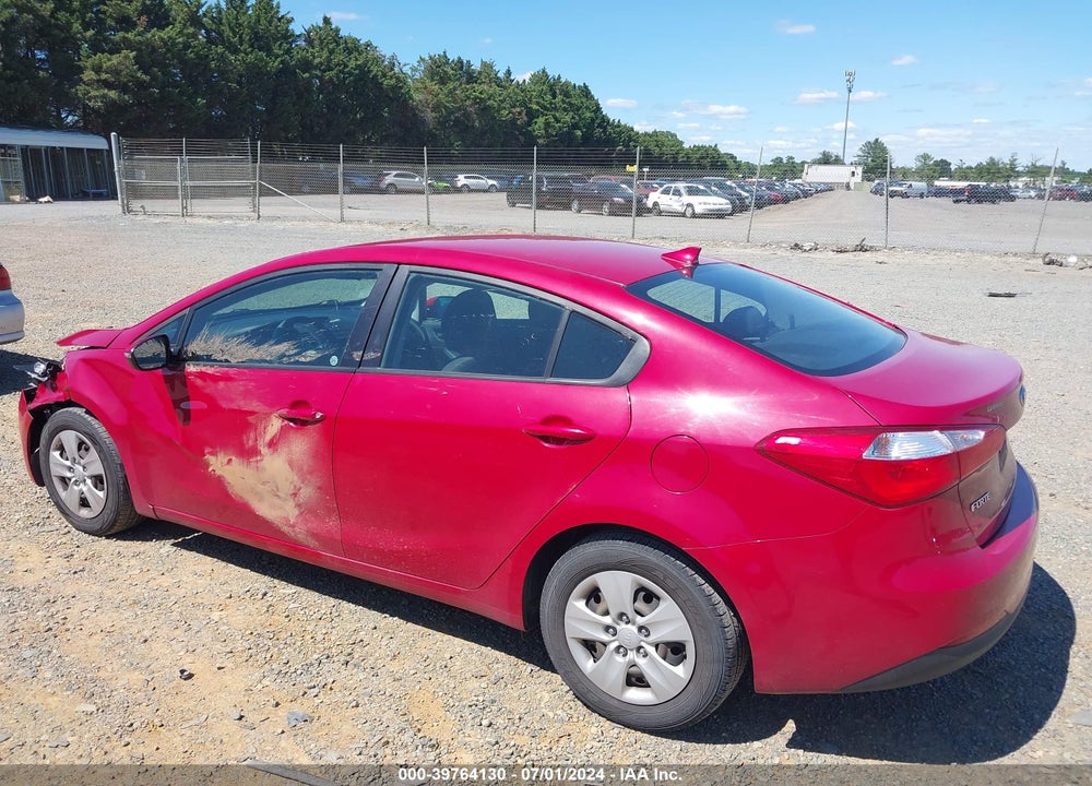 2015 KIA FORTE LX VIN: KNAFX4A69F5387429