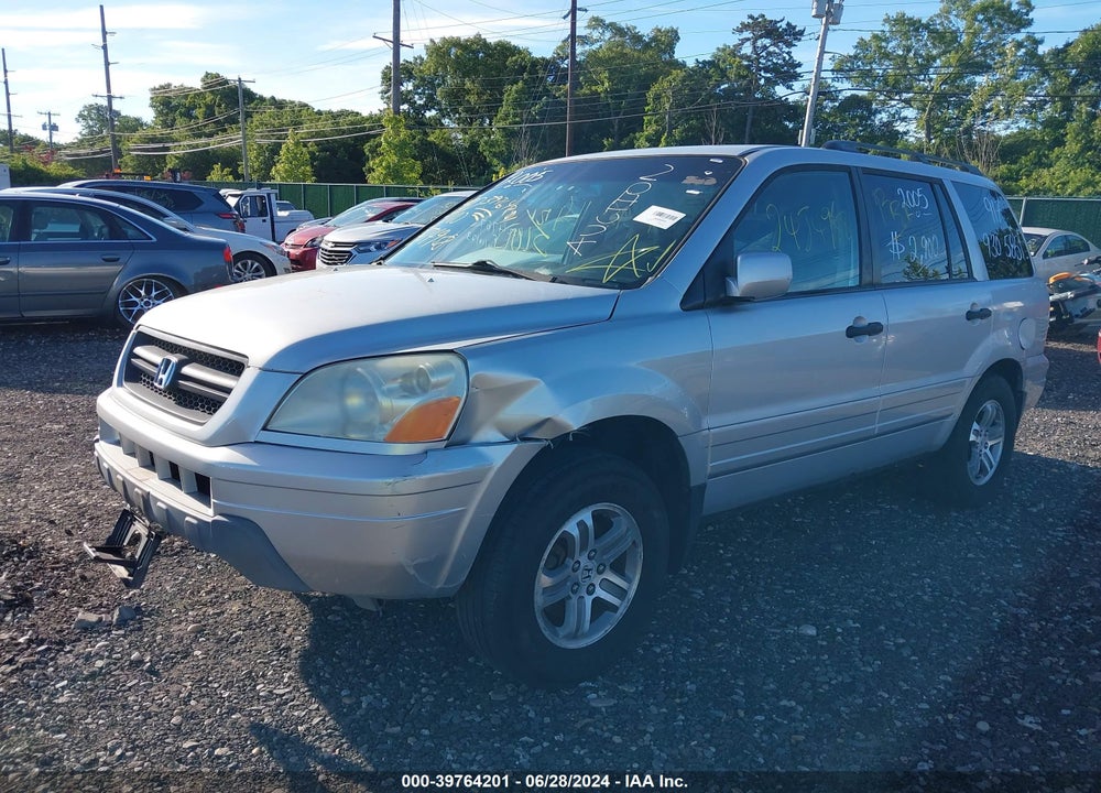 2005 HONDA PILOT EX-L VIN: 5FNYF18685B056096