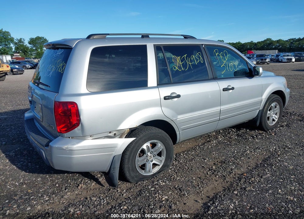 2005 HONDA PILOT EX-L VIN: 5FNYF18685B056096