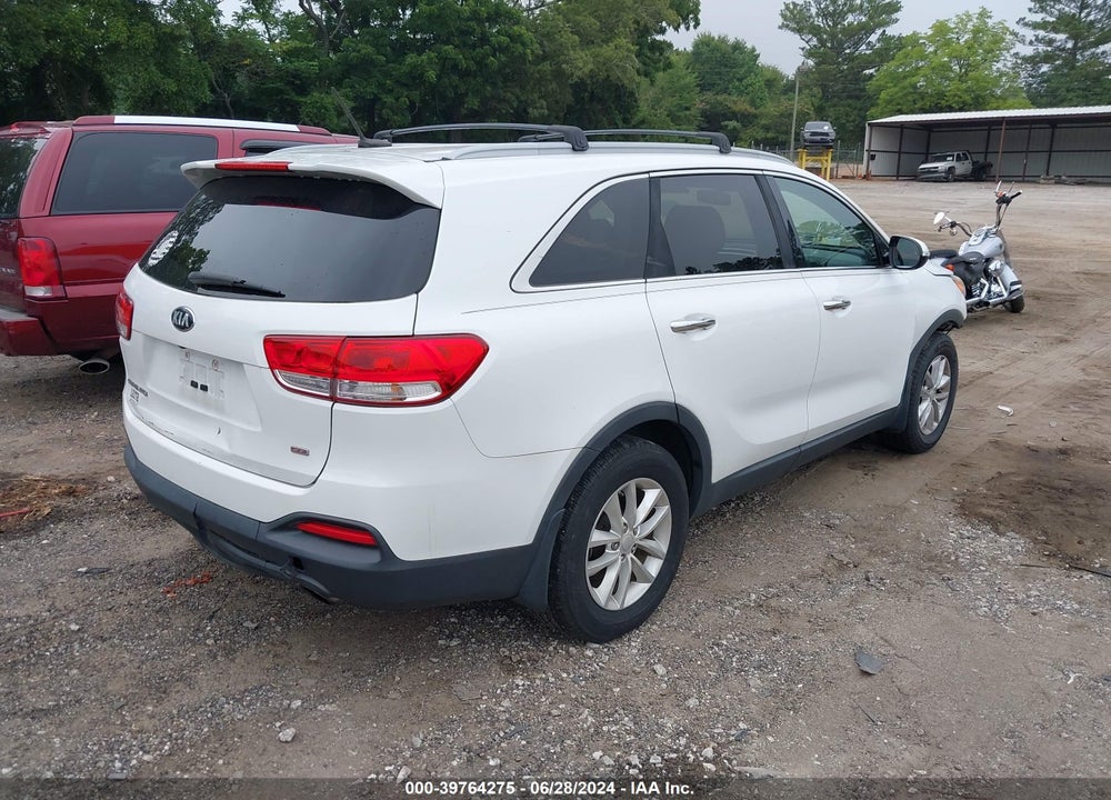 2016 KIA SORENTO 2.4L LX VIN: 5XYPG4A34GG096181