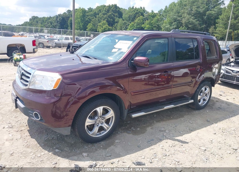 2013 HONDA PILOT EX-L VIN: 5FNYF3H55DB011604