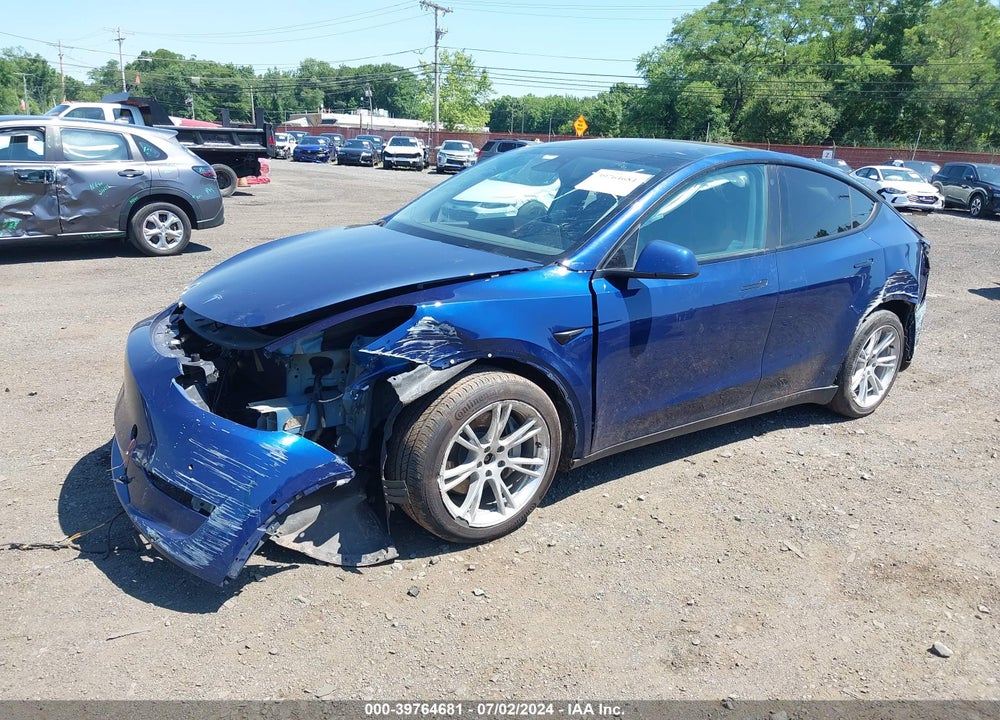 2021 TESLA MODEL Y LONG RANGE DUAL MOTOR ALL-WHEEL DRIVE VIN: 5YJYGDEE8MF105080