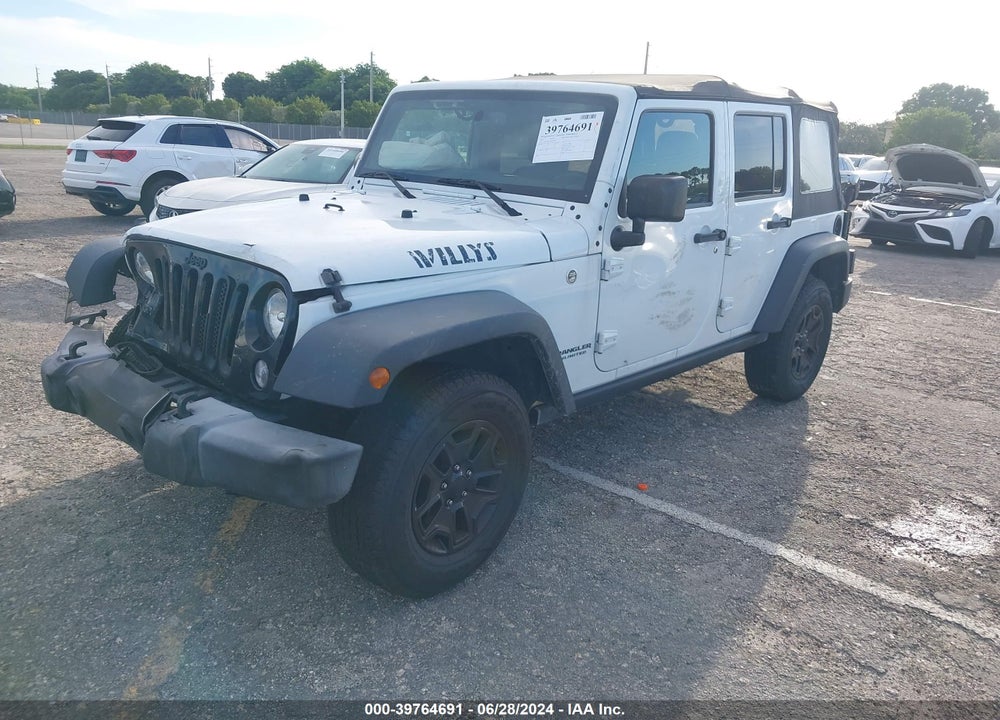 2017 JEEP WRANGLER UNLIMITED WILLYS WHEELER VIN: 1C4BJWDG9HL512947