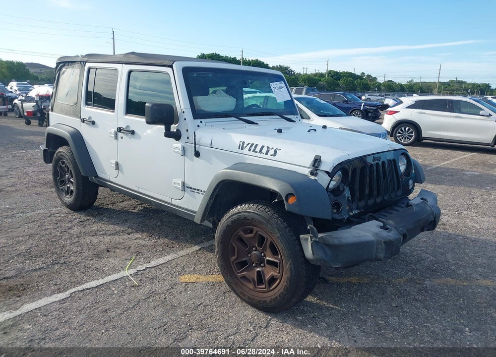 2017 JEEP WRANGLER UNLIMITED WILLYS WHEELER VIN: 1C4BJWDG9HL512947