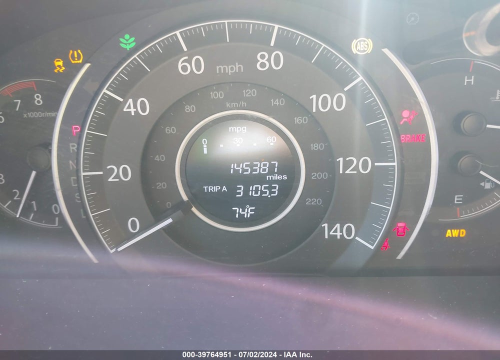 2015 HONDA CR-V EX-L VIN: 2HKRM4H70FH670454