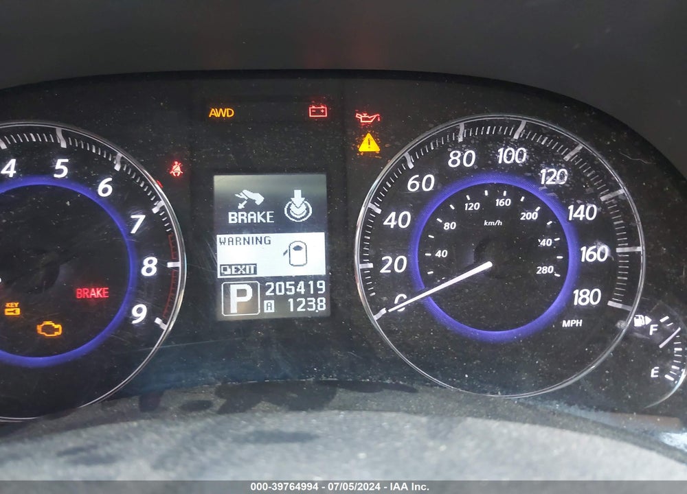2013 INFINITI FX37 LIMITED EDITION VIN: JN8CS1MW6DM172628