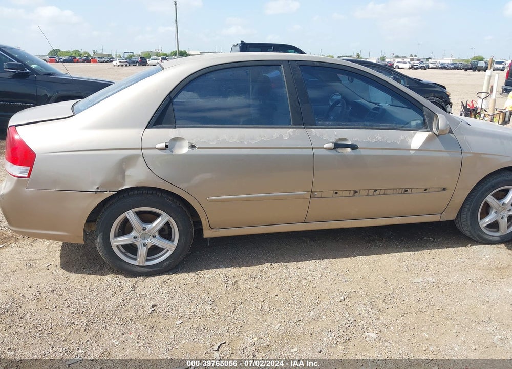2008 KIA SPECTRA EX VIN: KNAFE121985493275