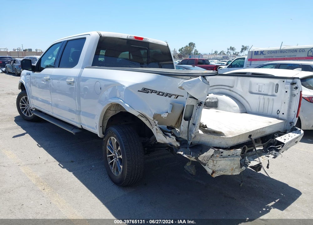 2020 FORD F150 SUPERCREW VIN: 1FTEW1C43LKE63607